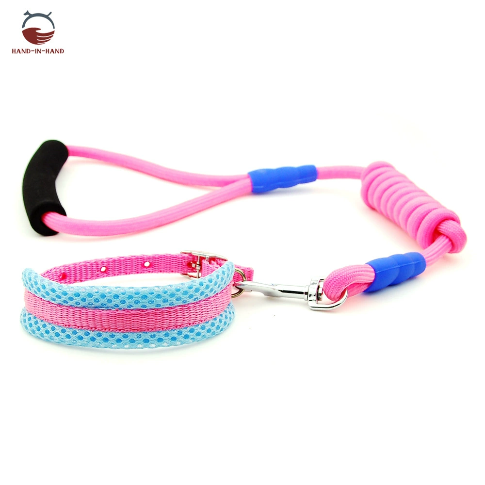 Ручной поводок для домашних животных Сетчатый ошейник для большой собаки Круглая веревка Тяговая веревка Веревка для скалолазания Веревка для собак Цепь для собак Товары для собак