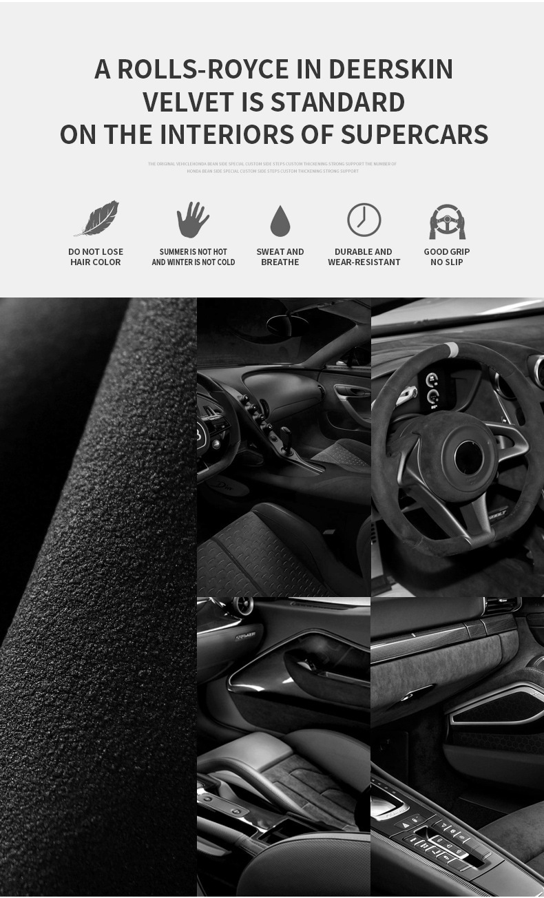 Car-Mounted Suede Glasses Holder, Universal Hardware, Car Interior Glasses Holder, Ticket Holder, Export Hot-Selling Product, Multiple Colors