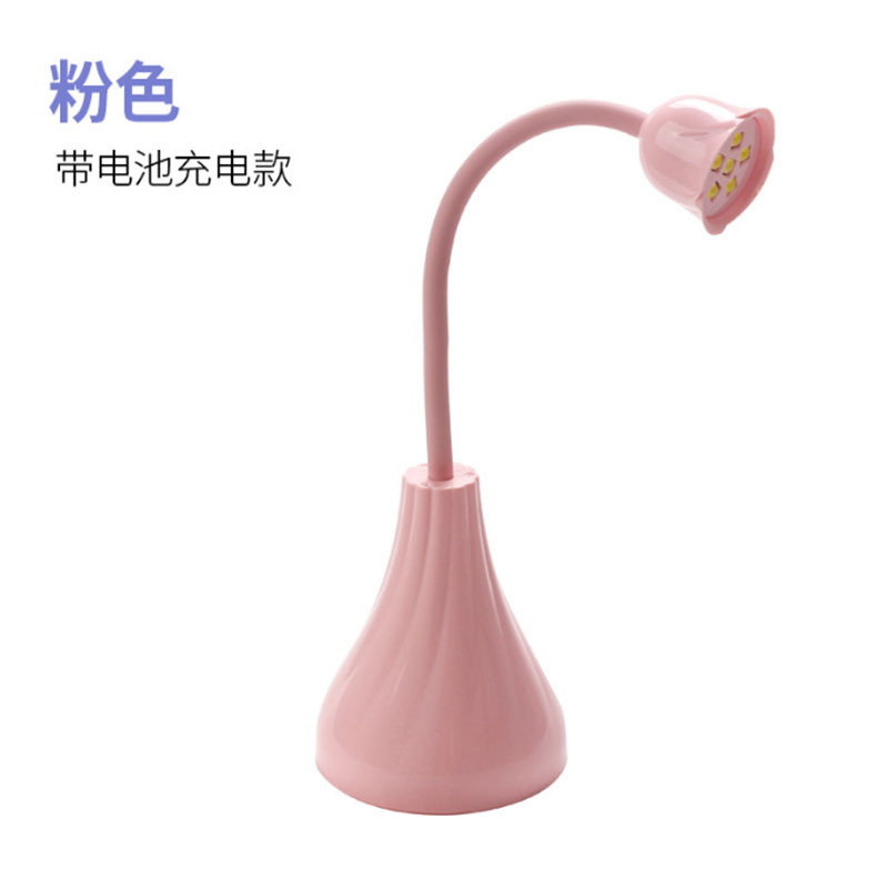 Nuevos productos de estilo japonés de manicura rosa luz de terapia portátil recargable no negro mano seca rápida máquina de terapia de luz pegamento de esmalte