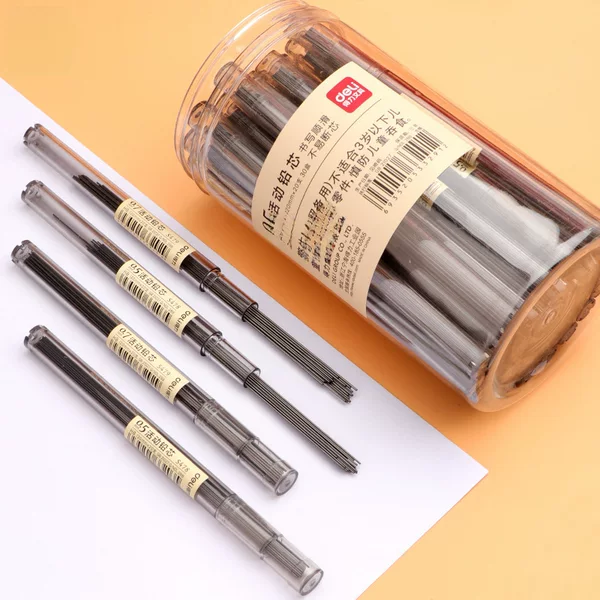 Deli lead 0.5 automatic pencil refill HB student non-breakable lead resin 0.7 active pencil refill wholesale