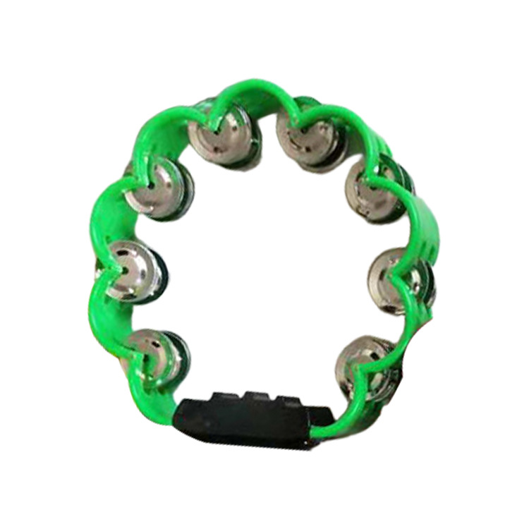 Kangxin mano sonajero Orff instrumento de percusión kindergarten material didáctico plástico KTV instrumento musical interactivo doble fila corona de ciruela