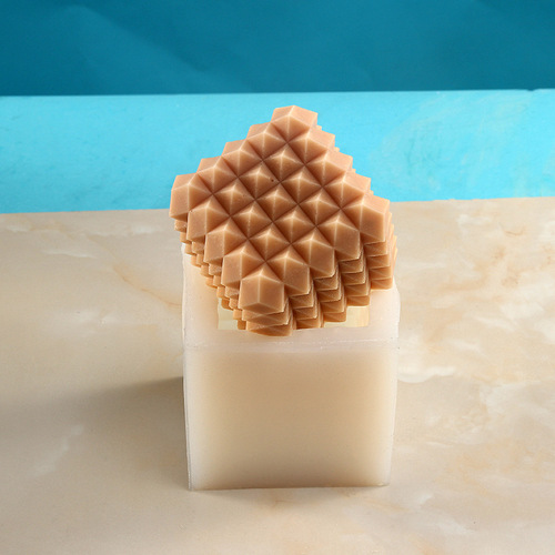 DIY Candle Silicone Mold Personality Multi-Shape Magic Cube Series Rope Pyramid Aroma Ornament BK8079