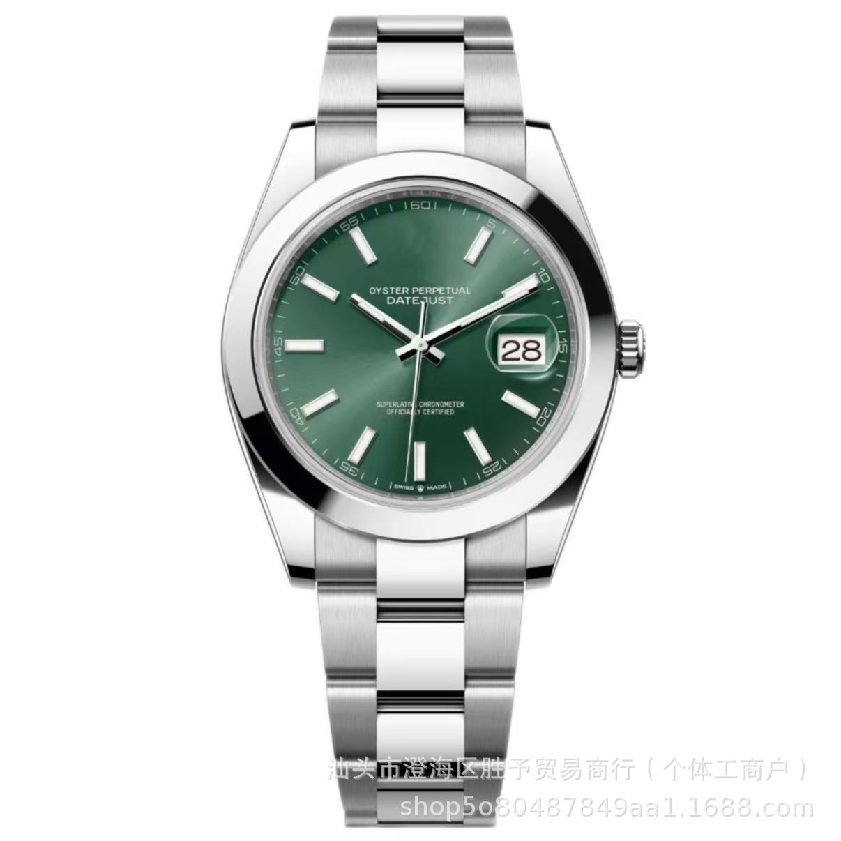 Fábrica C reloj de pulsera tipo diario de apertura de reloj de pulsera hombre correa de acero cara romana impermeable reloj mecánico automático completo