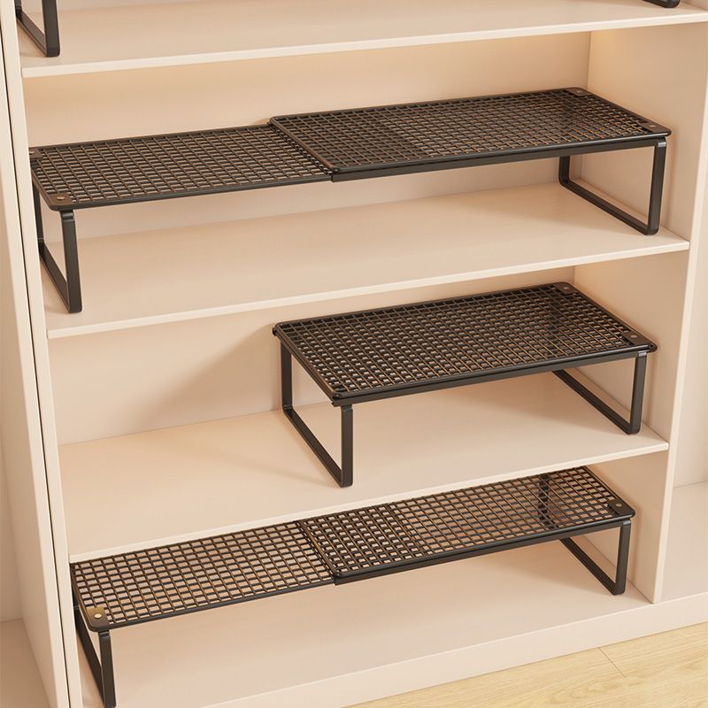 Expandable Shoe Cabinet with Layered Shelves, Shoe Storage Organizer, Shoe Rack Divider, Cabinet Storage Shelf, Shoe Tray Rack