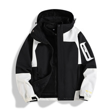 三合一冲锋衣秋冬新款户外运动保暖内胆运动潮流男女情侣连帽外套