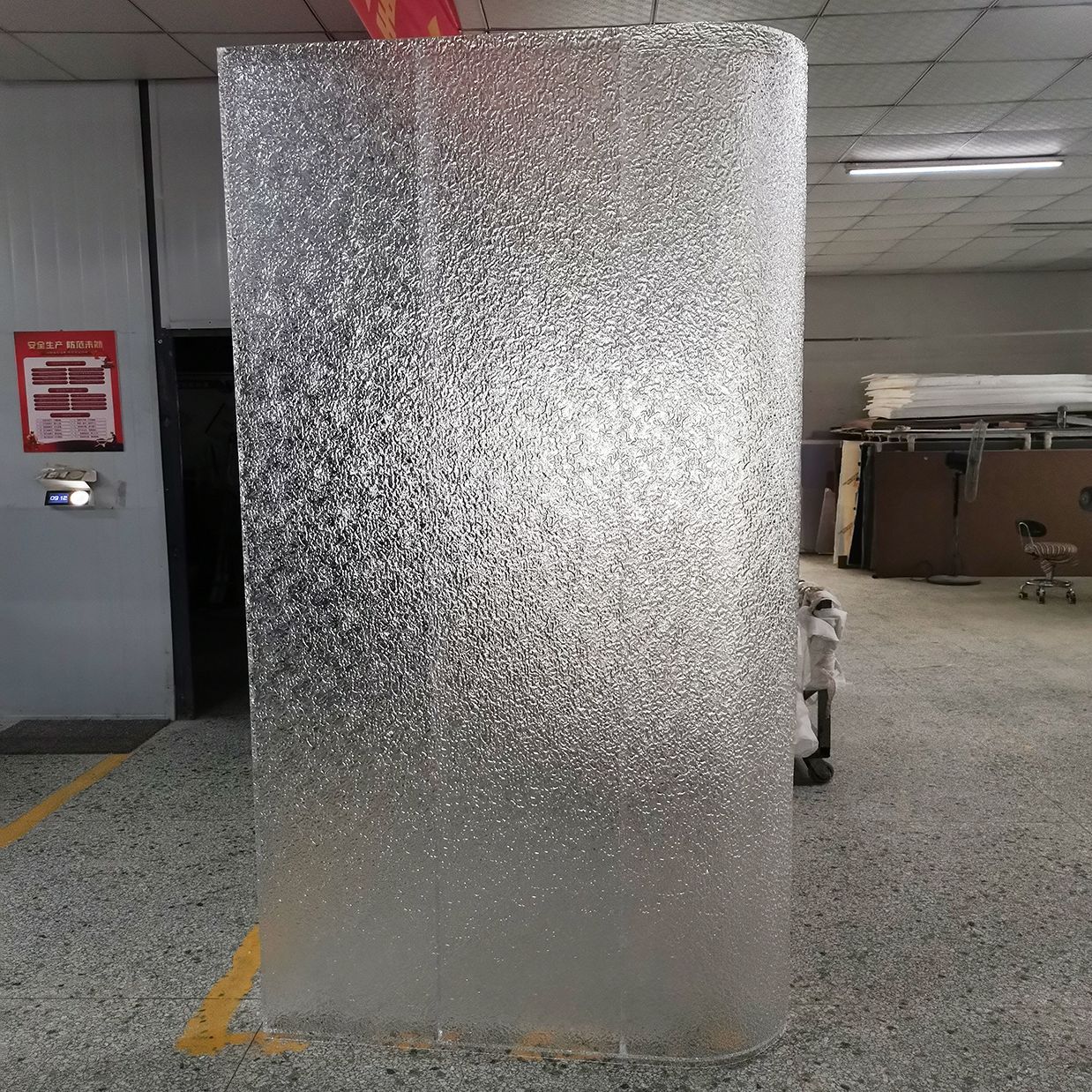 透明亚克力水波纹板折弯水槽异形有机玻璃造型景观装饰道具