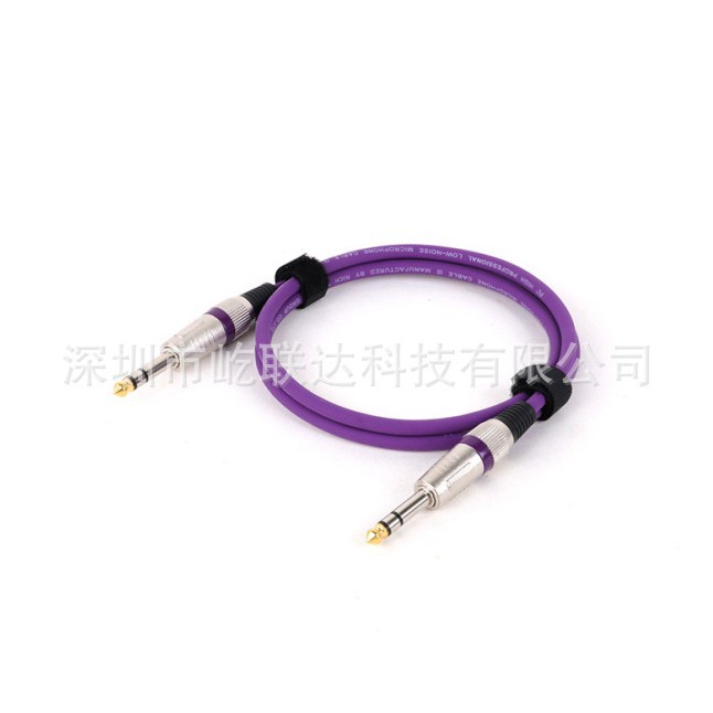 音频线6.5mm公对公双声道线三芯电吉他电子琴音响音频线话筒线