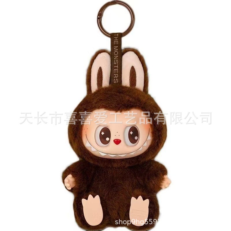 【现货】泡泡拉布布玛特心动马卡龙2代坐坐派对搪胶脸毛绒公仔玩|undefined