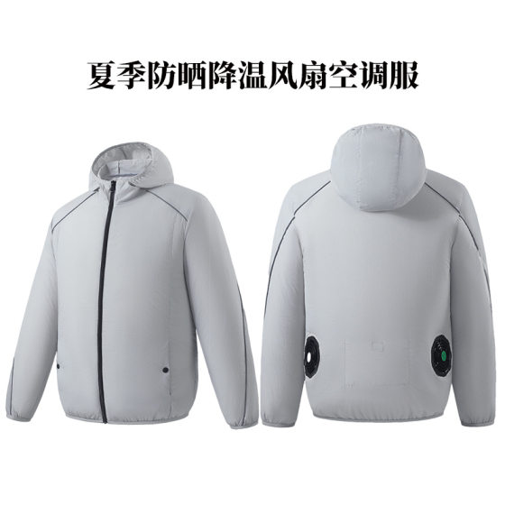 Summer New Fan Clothes Air Conditioning Suit for Men and Women with Fan Outdoor Long Sleeve Sun Protection Suit Air Conditioning Work Clothes