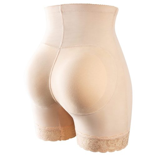 High-waisted plus-size shaping body control abs pad false buttocks lifting pants buttocks and hips enhancing abdominal compression tight underwear