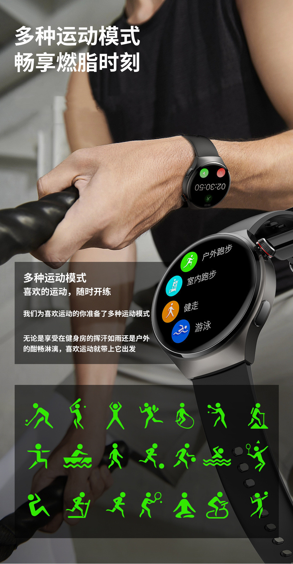 New precise non-invasive blood sugar and uric acid measurement smartwatch, Alipay NFC Bluetooth call, heart rate, blood pressure and blood oxygen undefined