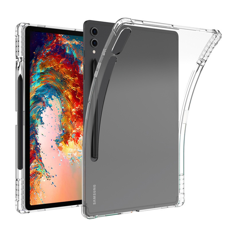 Applicable to Samsung tablet S9 with Pen slot protective cover four-corner airbag drop-resistant transparent s9 + s9ultra 2023