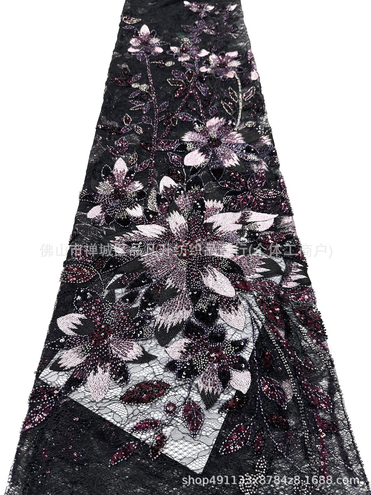Dayuan Duo flor tridimensional industria pesada clavos hilo de malla cena de cumpleaños celebridad espectáculo alfombra roja alta tela de vestido