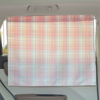 Children's Car Curtain Car Privacy Car curtains - pink-gold-line