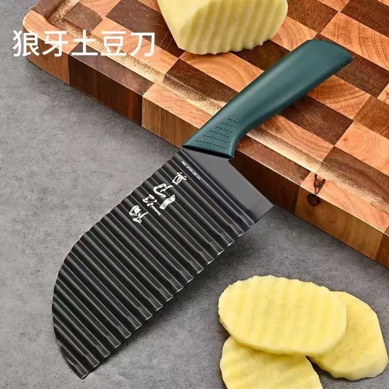 304狼牙土豆刀多功能商用波浪刀家用波纹刀切菜神器琅琊土豆刀具