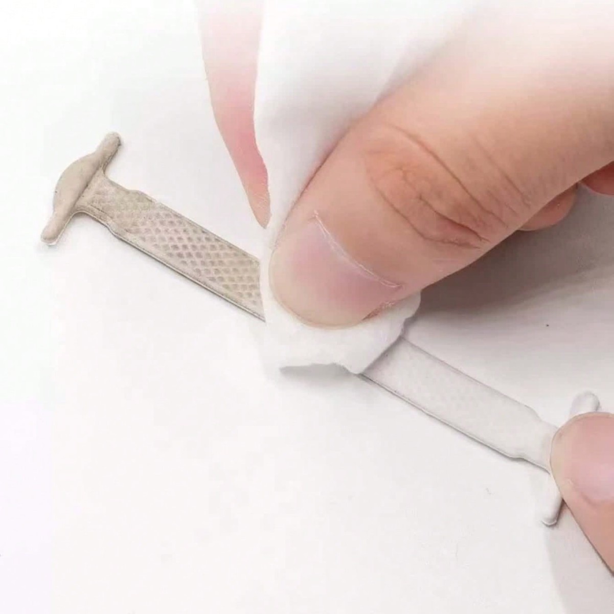 Perezoso botón de cordón elástico sin ataduras botón de cordón elástico creativo en forma de I