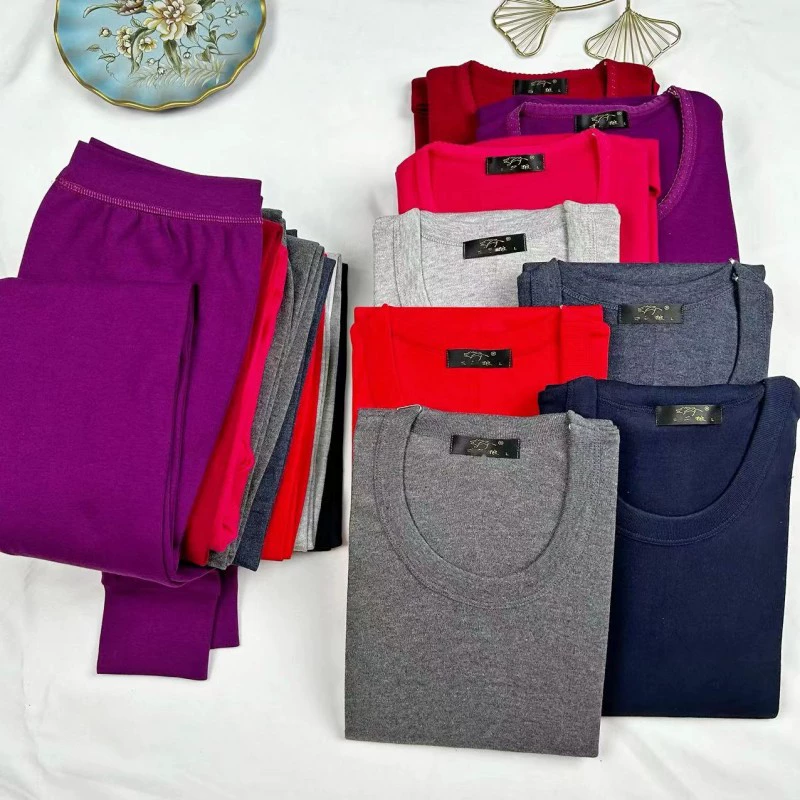 Осенние и зимние мужчины и женщины термобелье с половинным вырезом