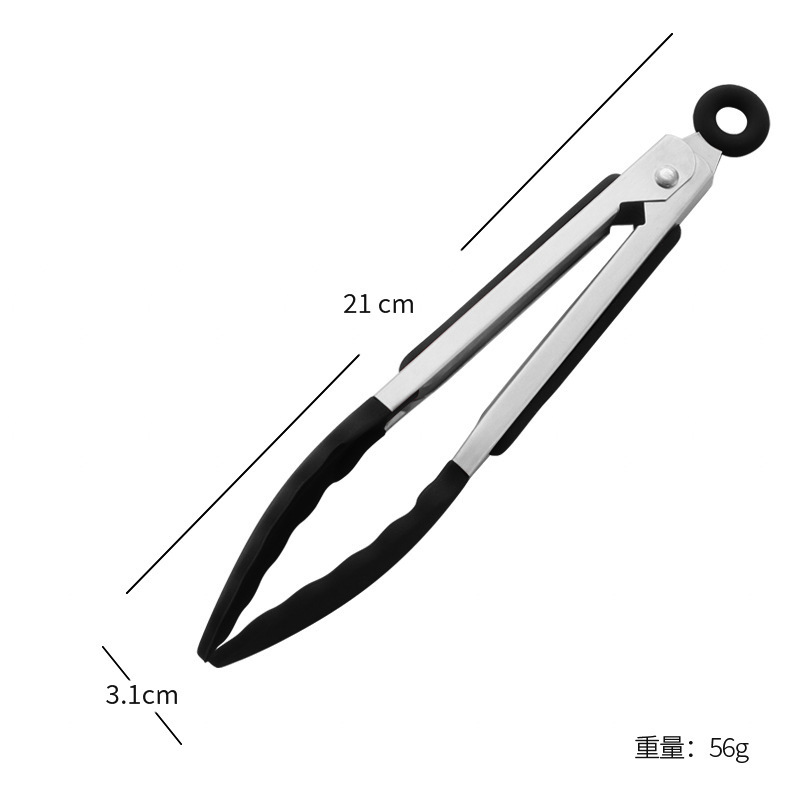 メーカー卸売りシリコン食品クリップ430ステンレス製パンクリップ焙煎バーベキュークリップ食品ステーキクリップ調理器具|undefined