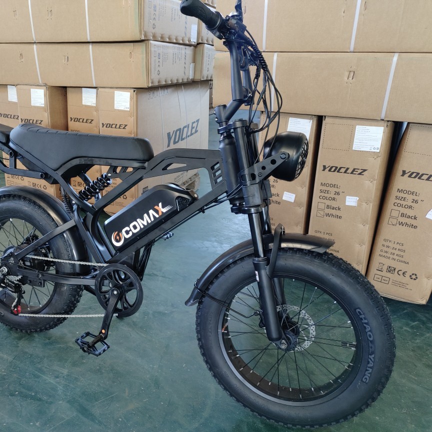 ebike litio 20 * 4.0 neumáticos gordos bicicletas eléctricas asistidas v8T2520 arena de nieve super73 nueva energía image 4