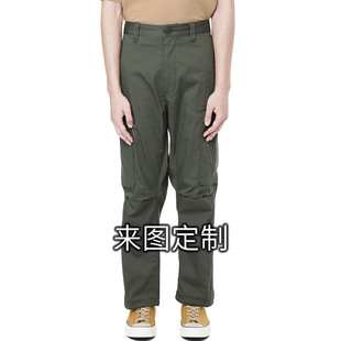 2025 New Fashion Casual Loose Cargo Pants Multi-Pocket Woven Casual Pants Custom-Made