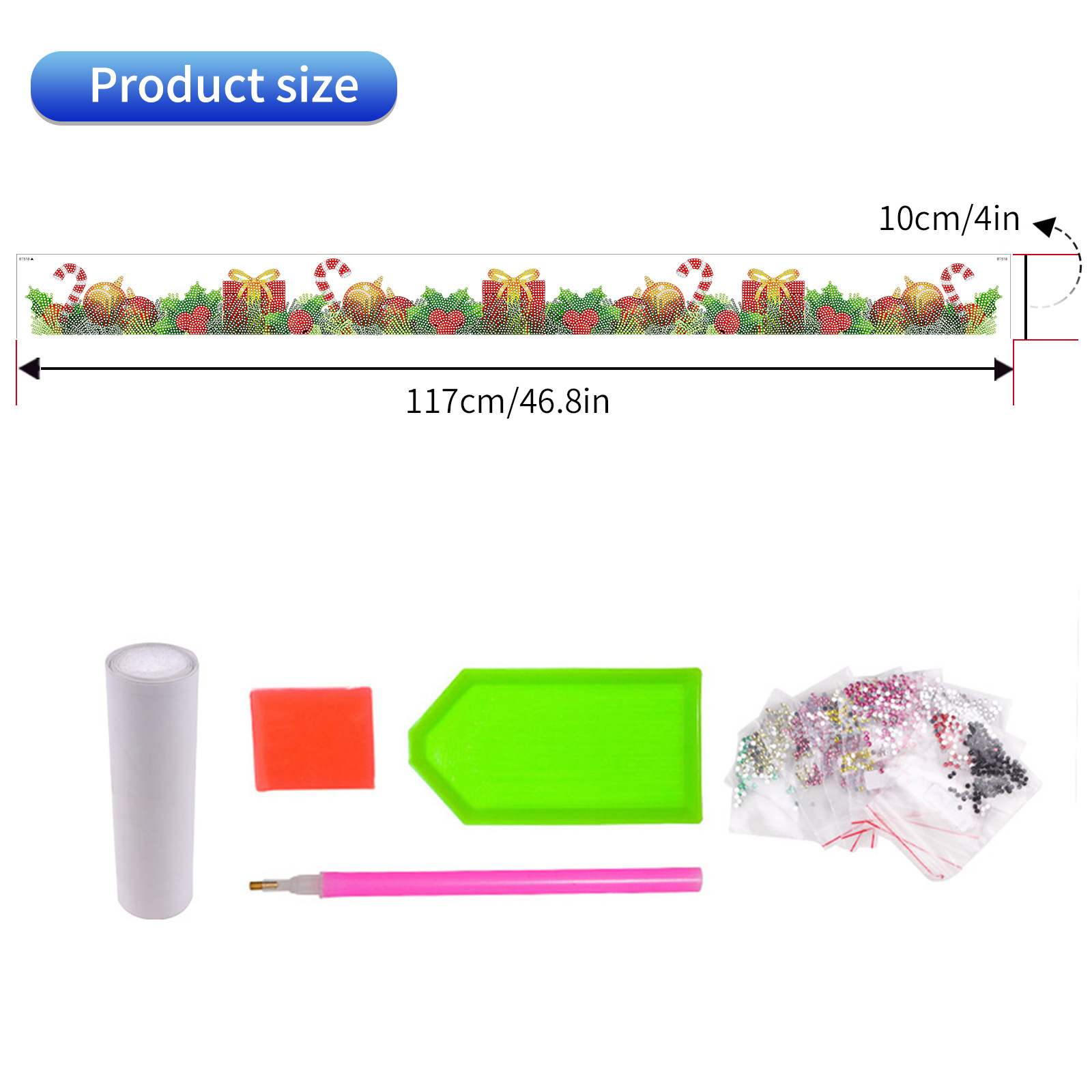 Popular Navidad pegatinas de pared larga pintura diamante casual pegatinas DIY pegatinas de pared pegatinas hechas a mano pegatinas de ventana transparente diamante brillante