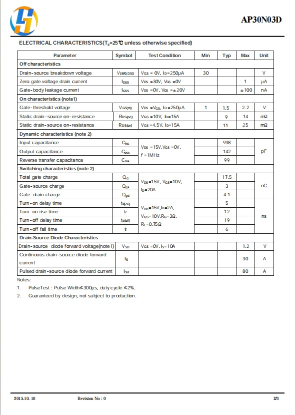 30N03 Новый Тайваньские продукты 30A30V TO-252 N-канальный MOS-трубка AP30N03D прямые продажи производителей