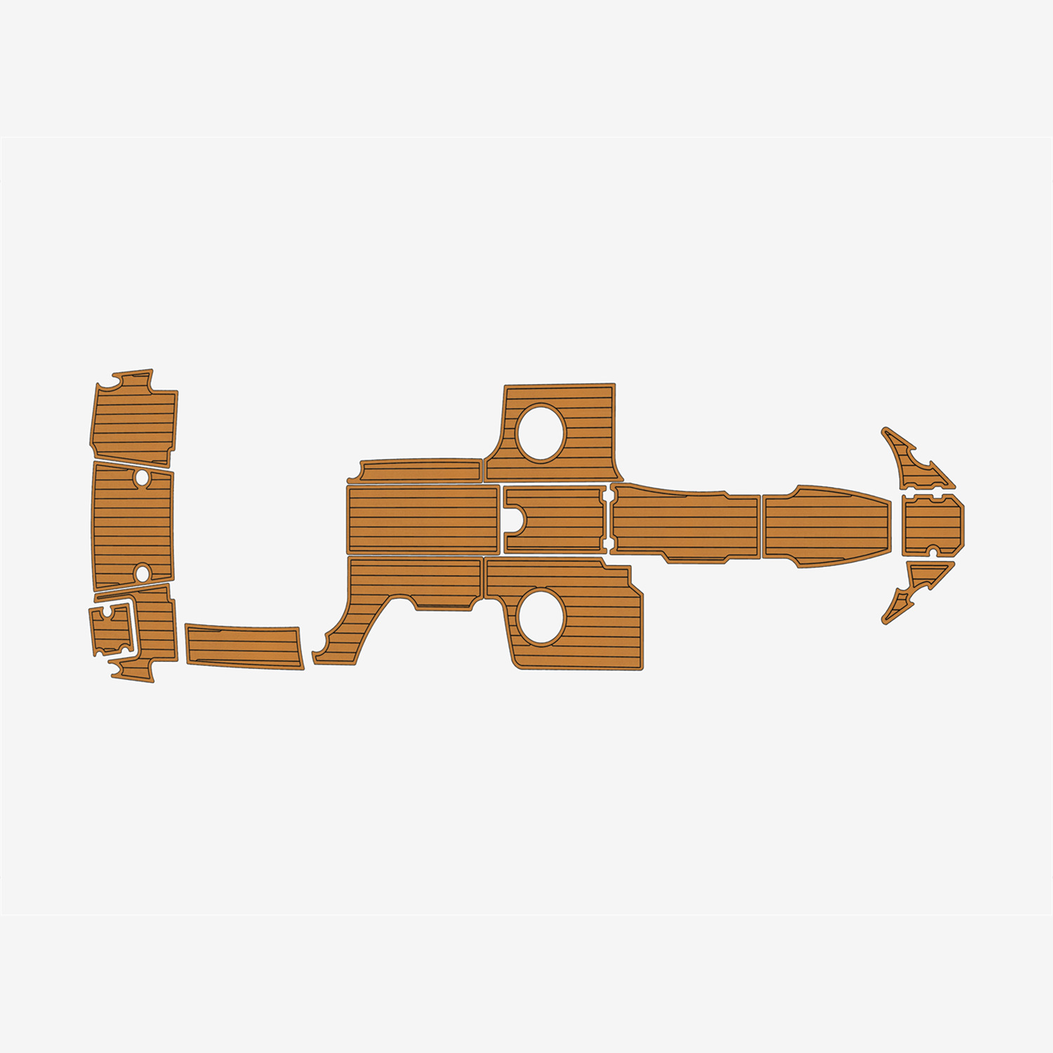 2020 Chaparral 277 SSX EVA Faux Teak Marine Floor