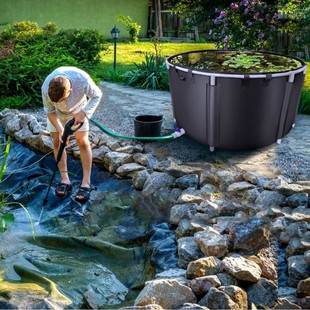 Cross-Border Outdoor Multi-Functional Bracket Pool Folding Breeding Koi Large Swimming Mobile Water Storage Canvas Fish Pond