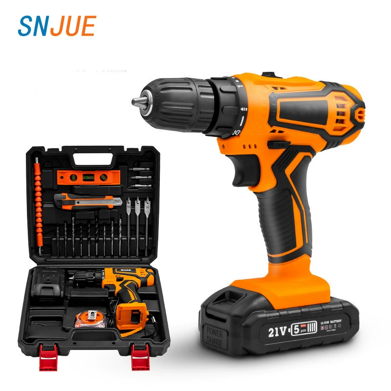 Заводская прямая 12 В 16,8 В 21 В литиевая электрическая дрель ручная электрическая дрель электрическая отвертка бытовая электрическая дрель набор инструментов