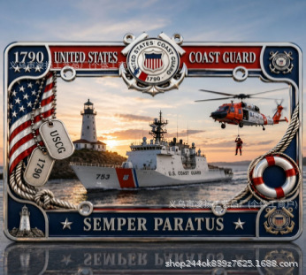 Cross-Border New Product: Vietnam Veteran Tribute License Plate Frame