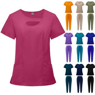 Beauty salon nurse clothing frosted suit doctor nurse nursing home operating room sexy slim fashion work clothes