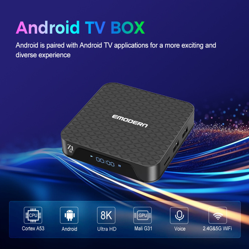 国境を越えた新しいネットワーク セットトップ ボックス ATV Bluetooth 音声リモコン デュアル周波数 4K 高解像度 Android 外国貿易 TVBOX|undefined