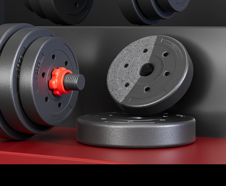 Hanteln für Herren und Damen, verstellbare Gewichte, Trainingsequipment für Fitness zu Hause, Kettlebell und Langhantel, kombiniertes Heimtraining-Set für Schlafsaal, 40 kg
