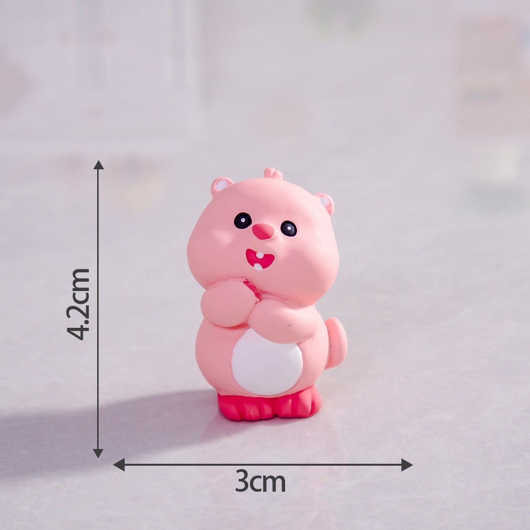 Micro paisaje creativo lindos Dolphin capibara muñeca caja ciega accesorios decoraciones accesorios de escritorio para automóviles