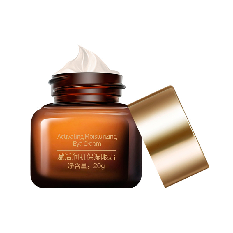 Hangsu pequeña botella marrón crema de ojos al por mayor productos genuinos crema productos para el cuidado de la piel gabinete de ojos especiales reafirmante se desvanecen líneas finas fabricante de elevación