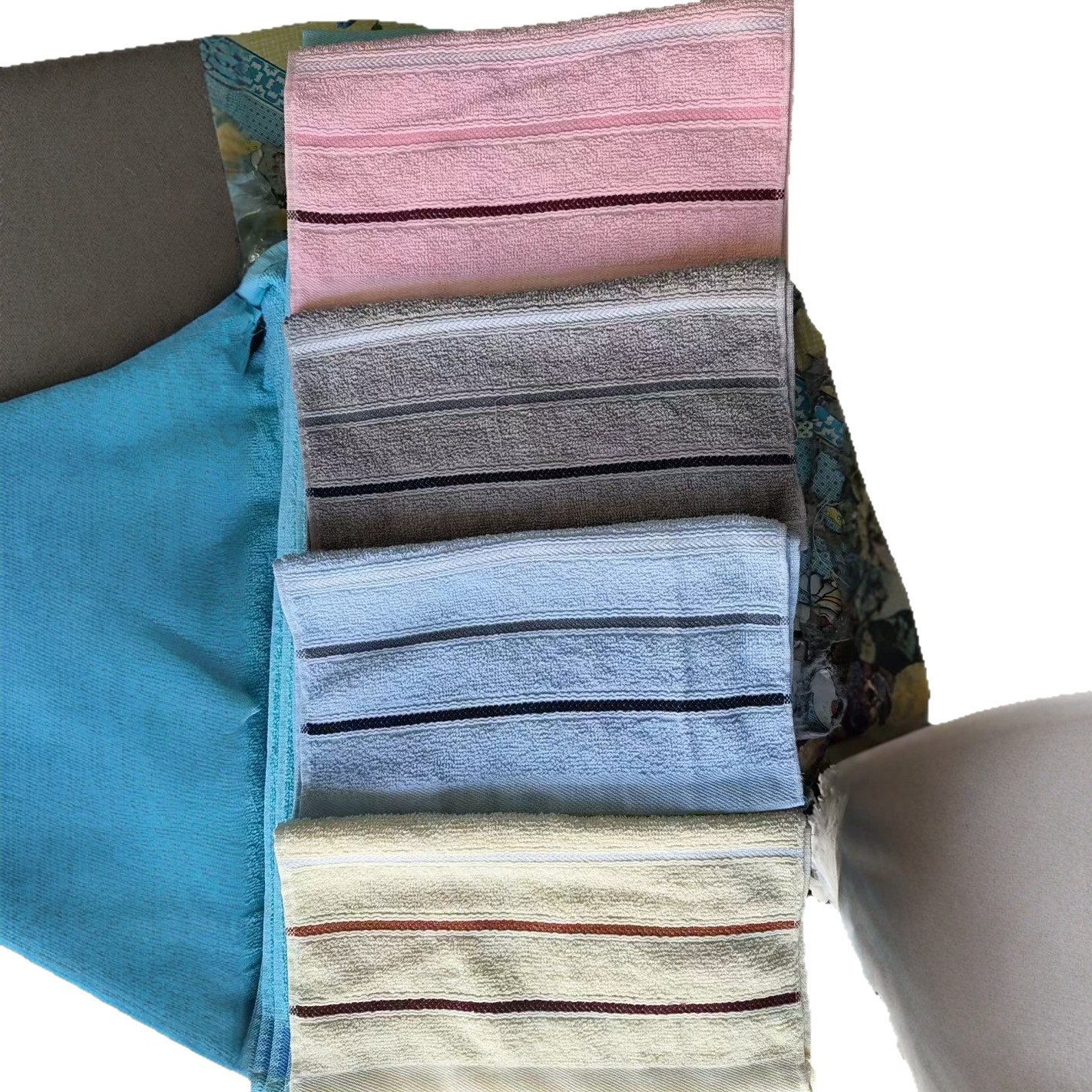 Serviette de visage en coton épais douce pour adultes_voghion.com