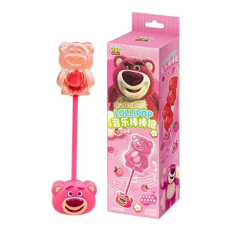 Strawberry Bear Mickey Head Musical Lollipop Интернет-селебріти популярное песенное музыкальное конфеты