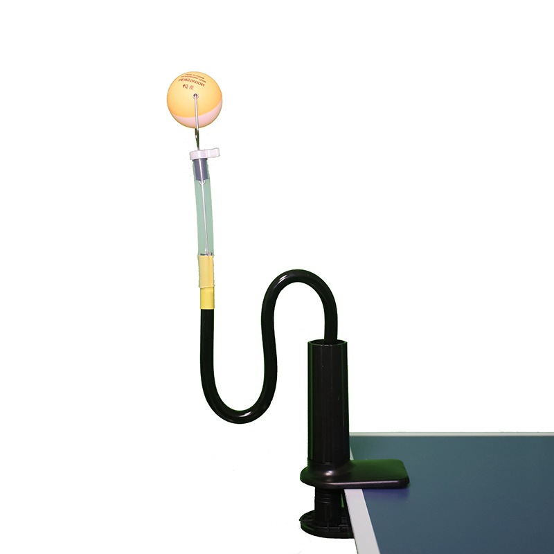 Table Tennis Training Device, Ball Server, Trainer, Manual Shaping, Table Clamp, Black Rod Practical Version