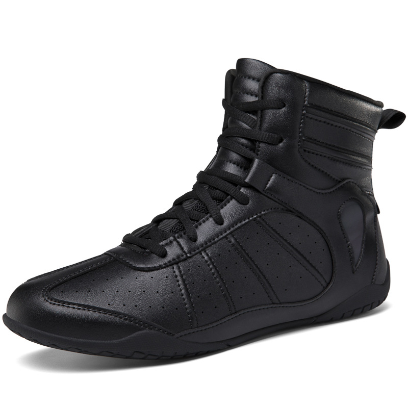 Large size men's and women's boxing shoes fighting shoes couples non-slip light free combat training shoes fighting shoes professional competition_voghion.com