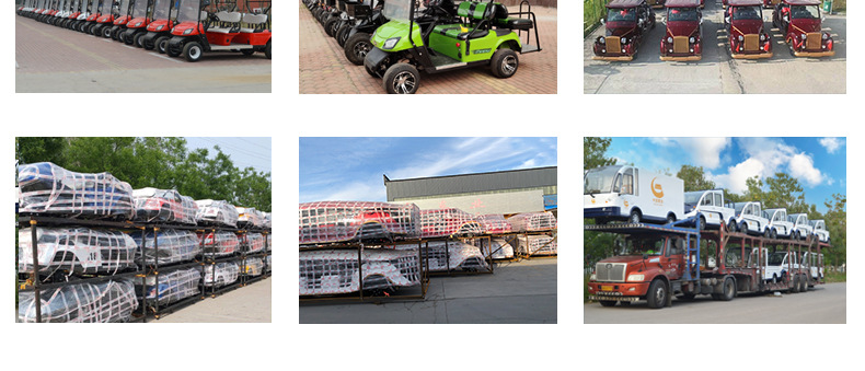 Electric Golf Cart Golf Course Scenic Resort Hotel Shuttle Bus 2-4-6 Seats Sightseeing Tour Bus Viewing Room