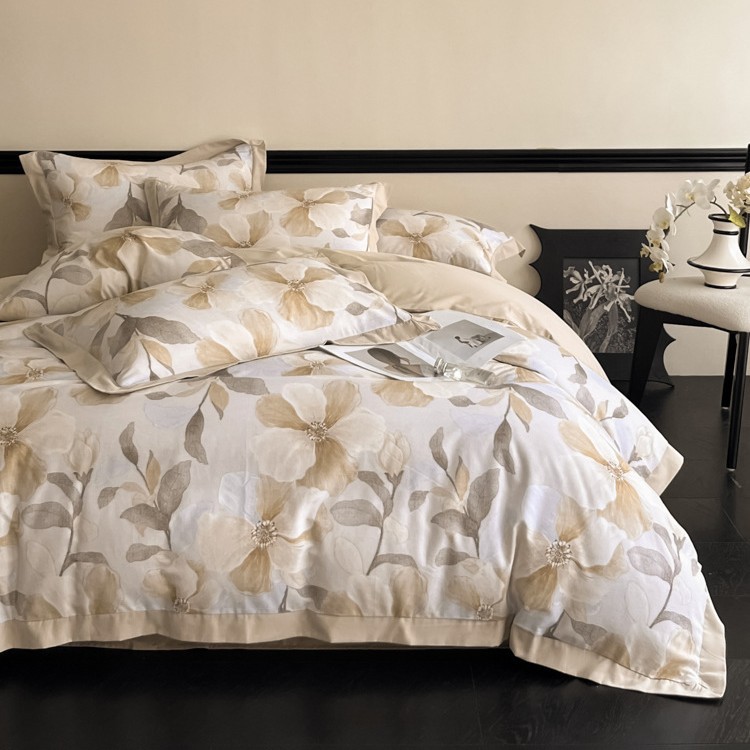 100% algodón molido, sábanas de cama de algodón