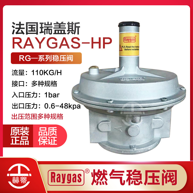 燃气减压阀法国瑞盖斯天然气稳压阀工业商用RG二级液化气调压阀
