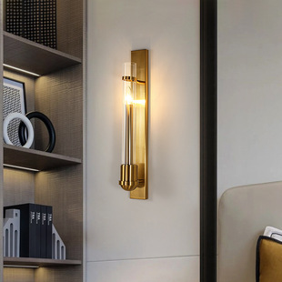 Living Room TV Wall Background Wall Lamp Light Luxury Bedroom Bedside Lighting Post-modern Simple Internet Celebrity Creative Wall Lamp