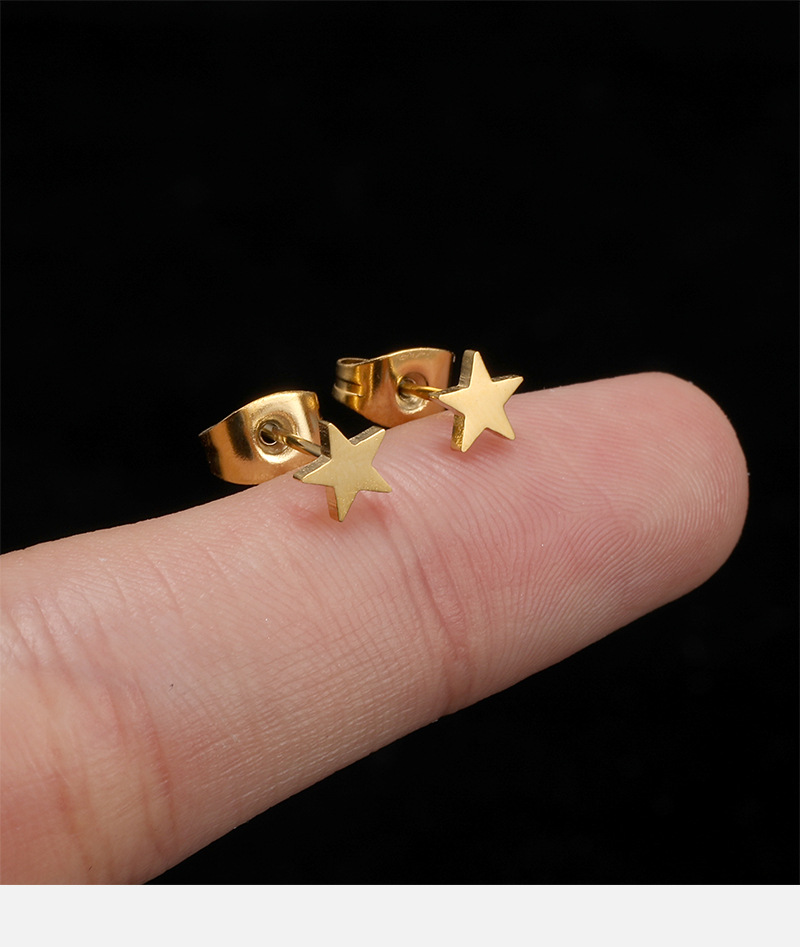 Geometric Pearl Gold Butterfly Ear Studs 316L Surgical Steel Fashion Earrings detail image 8