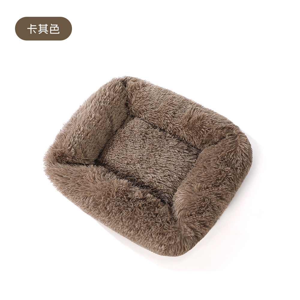 Peluche de invierno para mascotas Peluche para gatos Peluche para perros cuadrado Estera para mascotas Cama para gatos Cama para perros Productos para mascotas