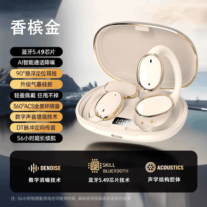 El nuevo auricular Bluetooth inalámbrico OWS con reducción de ruido Berlin Voice