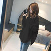 Scarf, sweater, knitted winter top, oversize, long sleeve, increased thickness, V-neckline