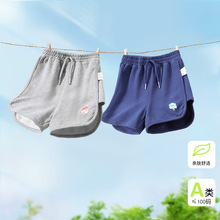 婴儿男童针织短裤夏季2025新款女宝宝小童儿童休闲宽松薄款裤子