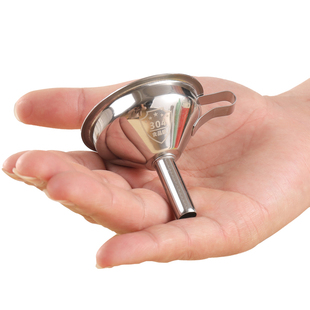 ∮Mini Stainless Steel Funnel Small Caliber Wine Funnel Bagging Fueling Liquid Dispenser Home Kitchen Oil Filling