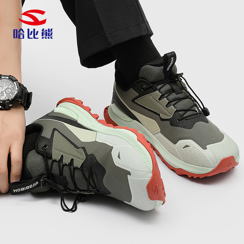 Hobibear Men's Shoes 26 Spring and Autumn Sports Shoes Low-Top Running Shoes Outdoor Walking Shoes Hiking Shoes Factory Direct Sales